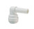 John Guest CI221212WR White Acetal Plug In Elbow 3/8 Stem OD - 3/8 Tube OD Red Collet Pack of 200