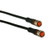 SensoPart K4-2m-G-PUR M8 socket, 4-pin, straight, open ends, 4-wire, length 2 m, a-coded, PUR, IP 65, IP 67