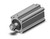 SMC CDQ2A40-75DMZ-XC85 Compact Cylinder, Cq2-Z