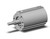 SMC NCDQ8B056-025TM Compact Cylinder, Ncq8