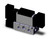 SMC VFR3400-5F-03N Valve, Dbl Sol, Base Mt