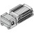 SMC VV5QC21-10C6TD0-NS VQC2000 Series 5 Port Solenoid Valve Base Mounted Plug-in Unit Terminal Block Box