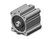 SMC CDQ2A80-45DZ-XC6 compact cylinder compact cylinder, cq2-z