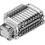 SMC VV5QC21-04N9SDA3N-NS VQC2000 Series 5 Port Solenoid Valve Base Mounted Plug-in Unit S Kit (Serial Transmission
