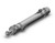 SMC CDM2B25-125AZ-M9PL round body cylinder cylinder, air