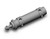 SMC CD75E40-40C-B iso round body cylinder, c75, c76 cyl, european