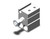 SMC CUJS12-5DM compact cylinder cyl, free mount, dbl acting