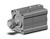 SMC CDLQB50TF-15DM-F compact cylinder w/lock cyl, compact with lock