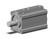SMC CDLQA50-30DCM-B compact cylinder w/lock cyl, compact with lock