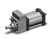 SMC CDLSB125TF-150-D tie rod cylinder w/lock cls cylinder