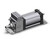 SMC CDLSL125-200-D tie rod cylinder w/lock cls cylinder