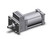 SMC CDLSF140-200H-D tie rod cylinder w/lock cls cylinder