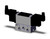 SMC VFR4340-5D-03N 4/5 port solenoid valve valve 3pos/cc, non plug-in