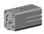 SMC CDLQB25-10D-F compact cylinder w/lock cyl, compact with lock