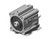 SMC CDQ2A63-40DZ-XB14 compact cylinder compact cylinder, cq2-z