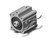 SMC CDQ2A50-30DZ-XB14 compact cylinder compact cylinder, cq2-z
