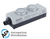 Murrelektronik 69011 reset button with 2 push buttons, every 1 no contact in a ip65 enclosure, m12 connection, 4 poles