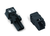 Wago 890-202/342-000 Socket, with strain relief housing 2-pole, black