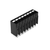 Wago 2086-1108 THR PCB terminal block, push-button 1.5 mm² Pin spacing 3.5 mm 8-pole, black