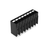 Wago 2086-1128 THR PCB terminal block, push-button 1.5 mm² Pin spacing 3.5 mm 8-pole, black