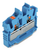 Wago 2252-304 2-conductor miniature through tb with push-button 2.5 mm²,  blue