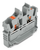 Wago 2252-321 2-conductor miniature through tb with push-button 2.5 mm²,  gray