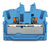 Wago 2252-324 2-conductor miniature through tb with push-button 2.5 mm²,  blue