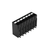 Wago SMD PCB terminal block, push-button 1.5 mm² Pin spacing 3.5 mm 7-pole, black Pack of 270