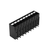 Wago SMD PCB terminal block, push-button 1.5 mm² Pin spacing 3.5 mm 9-pole, black Pack of 270