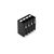 Wago SMD PCB terminal block, push-button 1.5 mm² Pin spacing 3.5 mm 4-pole, black Pack of 515