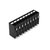 Wago SMD PCB terminal block, push-button 1.5 mm² Pin spacing 3.5 mm 9-pole, black Pack of 515
