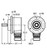 Turck Ri-10T10C-4B5000-12M23 Incremental Encoder, Industrial Line