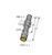 Turck Bim-Eg08-An6X-H1341 Magnetic Field Sensor, Magnetic-inductive Proximity Sensor