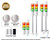 Patlite LR5-502LJBW-XXXXX 50mm diameter UL CE IP65 24V DC, Pole Mount/Cable, Flashing/Buzzer, Off-white