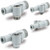 SMC JASV-LEB04-M3 JASV Series Speed Exhaust Controller with One-touch Fitting Elbow Type Compact Type Push-lock Type M3/M5/U10