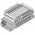 SMC VV5Q21-12N3M0-W VQ2000 Series 5 Port Solenoid Valve Plug-In Unit Base Mounted M Circular Connector