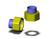 SMC KFY12N-03 insert fitting fitting, male run tee Pack of 10