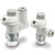 SMC AS2201FSM1-02-08S AS-FSM/FSC Series Speed Controller With Indicator Elbow Type/Universal Type Body Size 2
