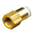 SMC - KQ2F06-01-X2 - Push-In to Push-In Pneumatic Tubing Fitting - Body Material STANDARD TUBING, COPPER FREE / NICKEL PLATED