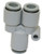 SMC - KQ2U03-05A - Push-In to Push-In Pneumatic Tubing Fitting - Body Material STANDARD TUBING, NO OPTIONS