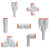 SMC KQ2W07-U01-X2 fitting, ext male elbow,unifit Pack of 10