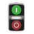 Schneider Electric ZB4BW7A3741 Metal Double Headed Pushbuttons With Pil