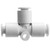 SMC 10-KGT06-00 10-KGT Series Clean Series Stainless Steel One-touch Fittings Union Tee