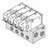 SMC SS3YJ7-42R-02-N7T SYJ700 Series 3 Port Solenoid Valve Rubber Seal Manifold For External Pilot Type 42R