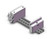 SMC SS5Q14-08C-D Mfld, Plug Lead Unit