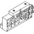 SMC SV4000-52U-1AS-03 SUP/EXH End Block Assembly For SV Series