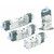 SMC SYJ5320-6LZ-M5 SYJ5000 Series 5 Port Solenoid Valve Rubber Seal Body Ported Single Valve