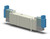 SMC SY5440-5MOZ Valve, Dbl Sol, Base Mt (Dc)
