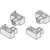 SMC VVFS2000-24A-1R Air Release Valve Spacer For VFS2000 Series