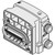 SMC VVQC1000-3A-1-N9-S Manifold Assembly Part No. D-Side End Plate Assembly For VQC1000/2000 Series